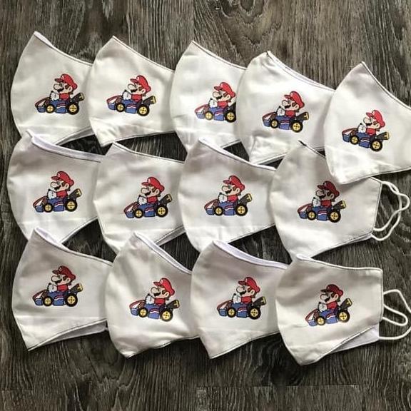 Masker kain Super Mario Gocart t-handbaglover Segera Beli