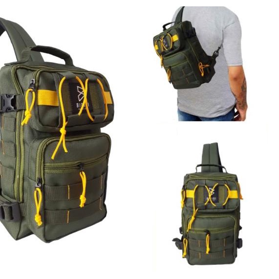 Tas Selempang Pria/Tas Slempang Army Tactical Bidigi 7097 - Hijau army