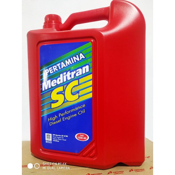 OLI PERTAMINA MEDITRAN SC DIESEL KEMASAN 10 L 15W-40