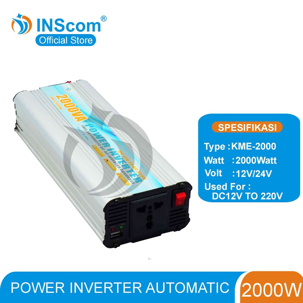 POWER INVERTER 2000 WATT DC to AC INSCOM