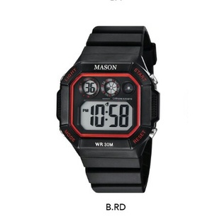 BISA COD! Jam Tangan Cowok Pria Mason 5103 LED Petak Digital Import Murah Mewah BONUS BATERAI CADANGAN!