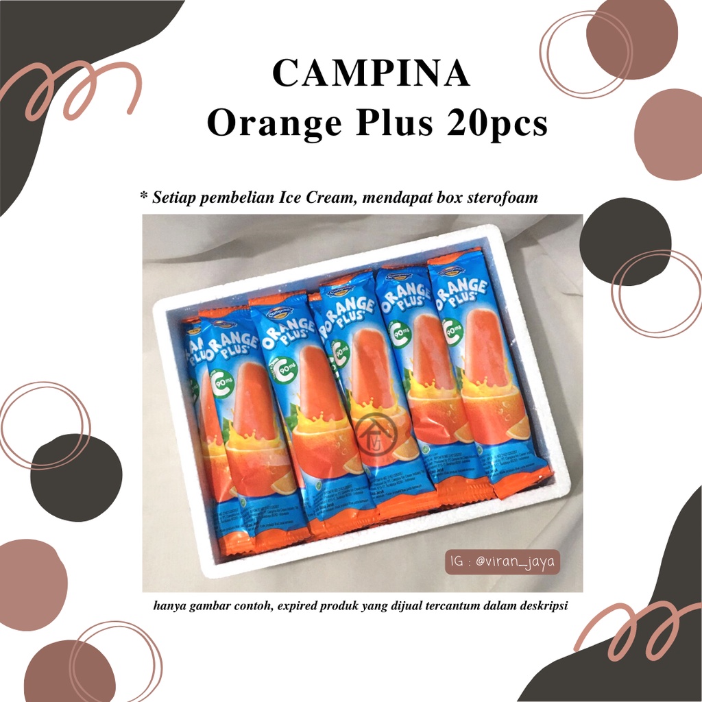 

Ice Campina Orange Plus 20 pcs + Foambox - Es Krim