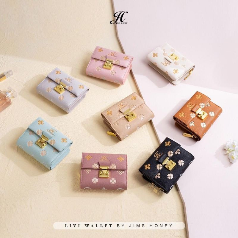 Dompet Kecil Lipat Wanita Jimshoney Livie Wallet Mini - Dompet Kartu Koin