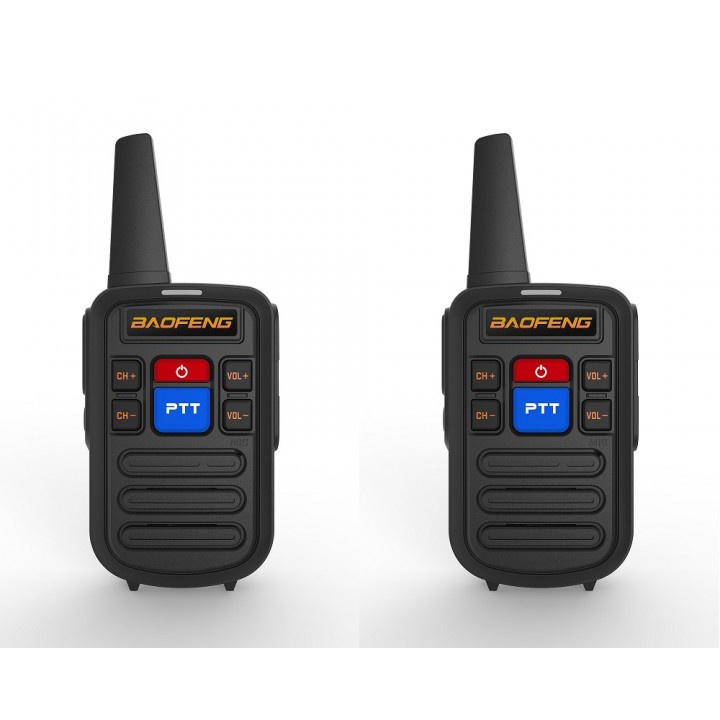 AKN88 - BF-C50 - Set of 2 - Two-Way Mini Walkie Talkie UHF Single Band