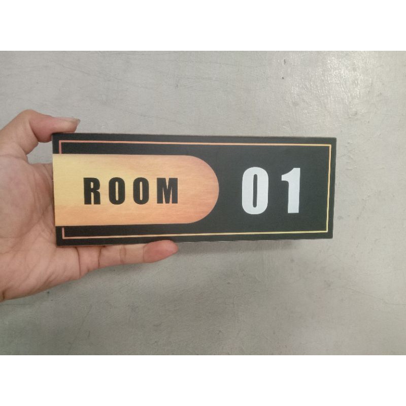 Custom Papan Nomor Pintu Kamar/Ruangan Kost, Kontrakan dan Hotel