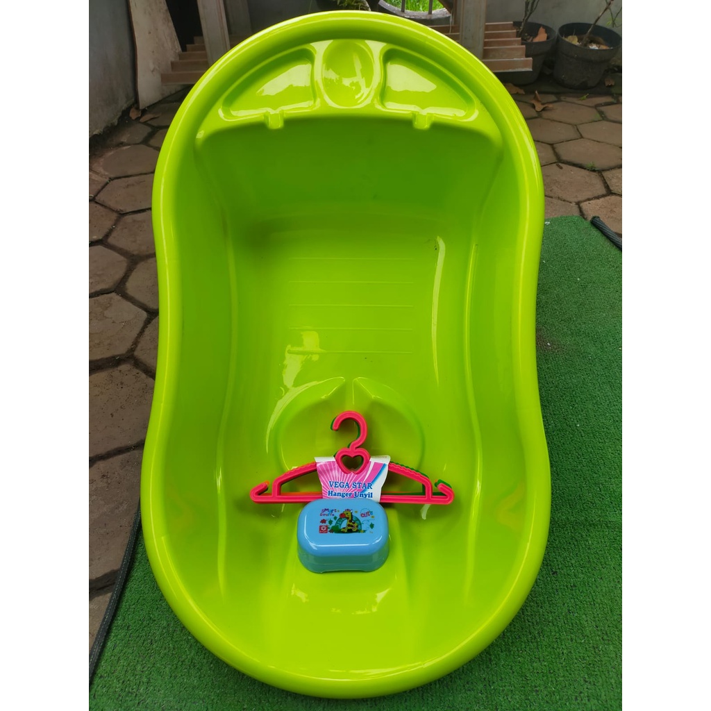 Bak mandi bayi gratis hanger baju anak + kotak sabun / bak mandi bayi Numan