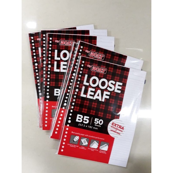 

LOOSE LEAF/ KERTA ISI BINDER B5 50