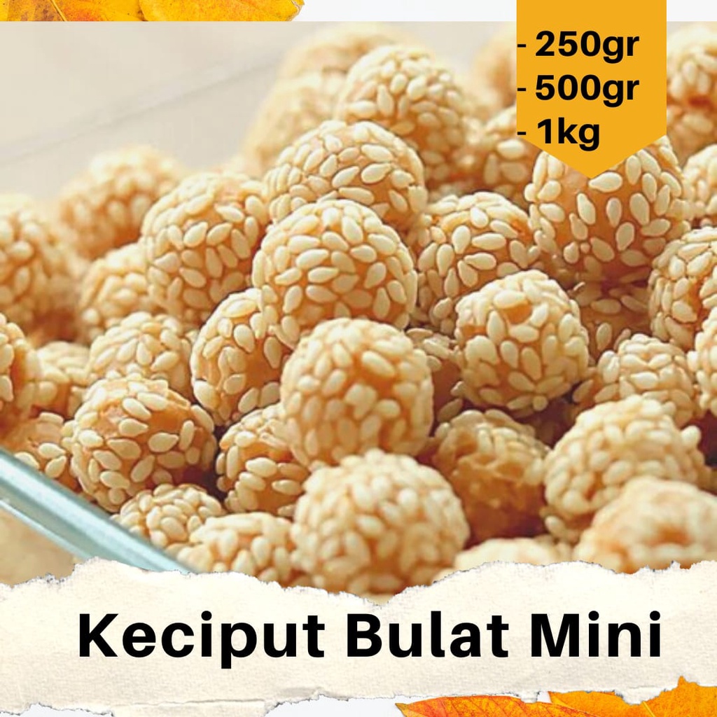 

Keciput Bulat Mini / Keciput Wijen / Snack Kiloan Murah / RT86SBY