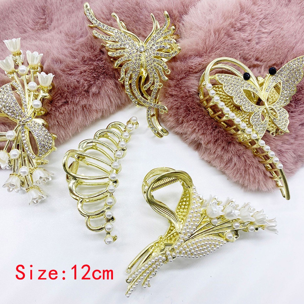 Jepit Rambut Model Butterfly Catch Queen Shark Bahan Alloy Untuk Wanita