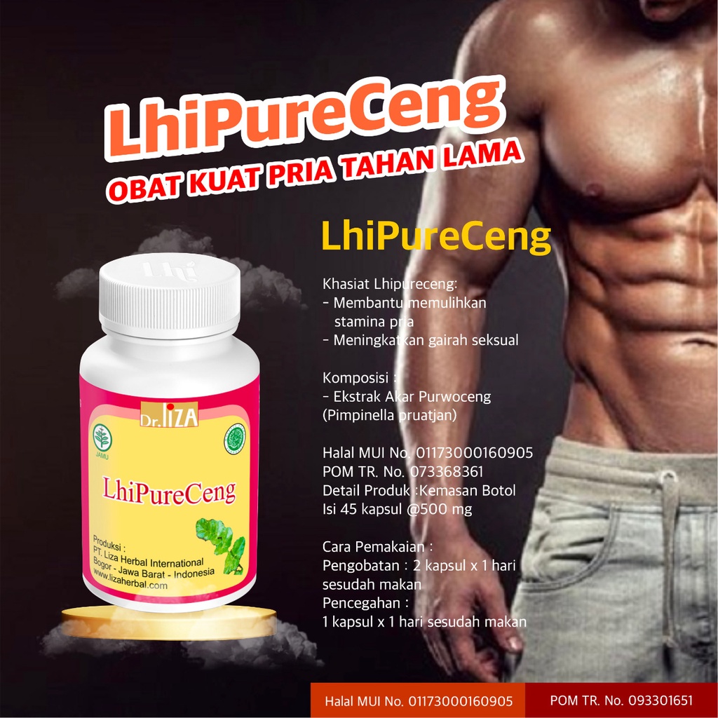 Herbal Pembesar Pemanjang Mr. P Permanen-pria tahan lebih lama. LHIPURECENG- Obat Herbal Mani Encer-