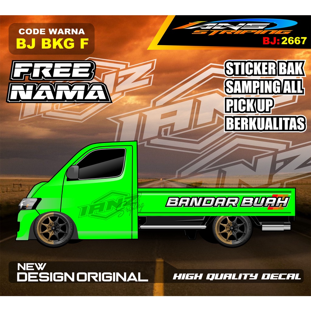 DECAL STICKER TULISAN BAK SAMPING  GRANMAX PICK UP / STICKER BAK SAMPING GRANMAX / DECAL STICKER GRANMAX PICK UP