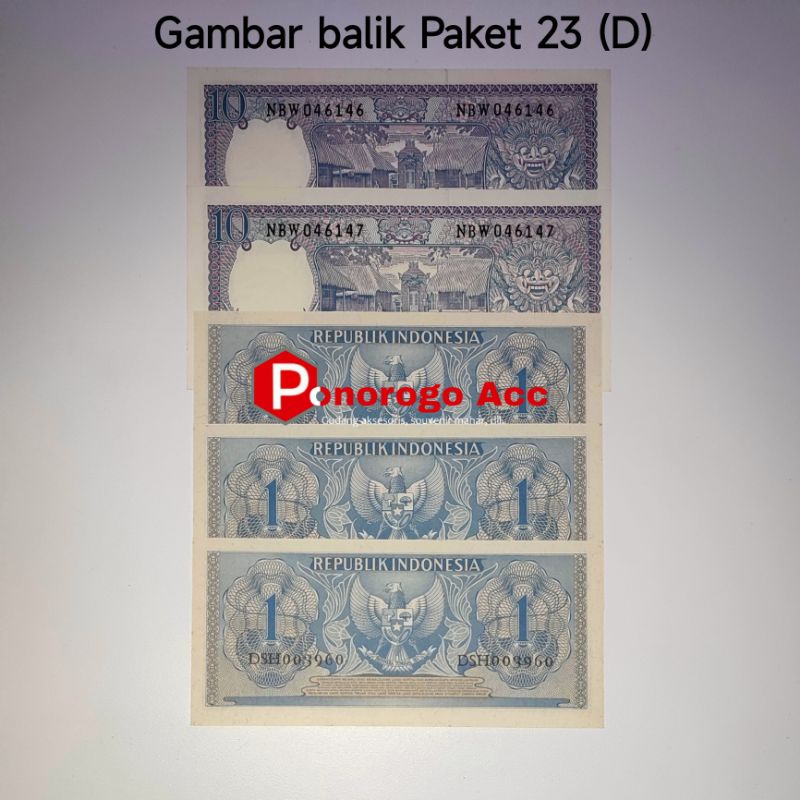 (GRESS/BARU) Paket uang kuno 23 rupiah kertas mahar nikah 23 rupiah dengan seri 10 rupiah pekerja seri 10 rupiah bunga mahar rp 22 23 rupiah uang jadul uang lama 23 rupiah 2023 rupiah