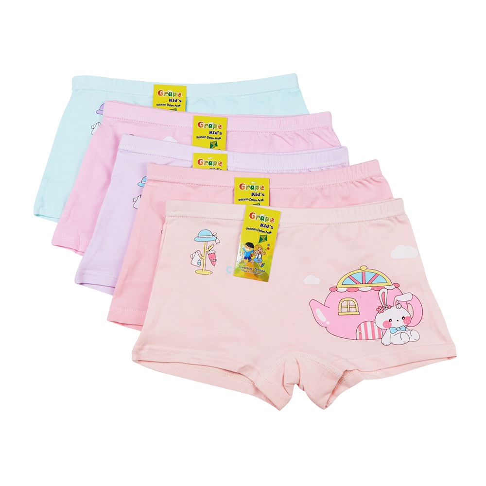 Celana Dalam Pendek Anak Perempuan Remaja Lucu Model Boxer CD CAE BX 211