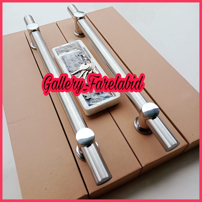 80 Cm Handle Pintu Rumah Stainless Steel 60 Cm Set Body Pelor Gagang Pintu Rumah Modern 45 Cm Bodi Pelor Pegangan Pintu Kupu Tarung Tarikan Pintu Rumah Minimalis