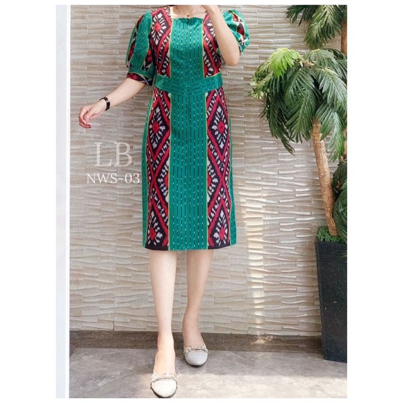 DRESS PESTA, BAJU SERAGAM TENUN AZZAHRA