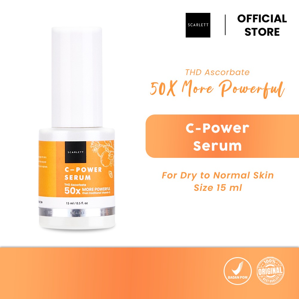 SCARLETT WHITENING C-POWER SERUM  50X MORE POWERFUL 15ML