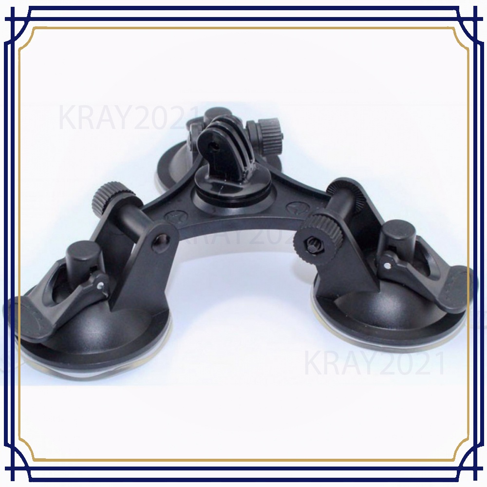 3 Feets Triangle Suction Cup Glass Mount for Xiaomi Yi 2 4K / Gopro