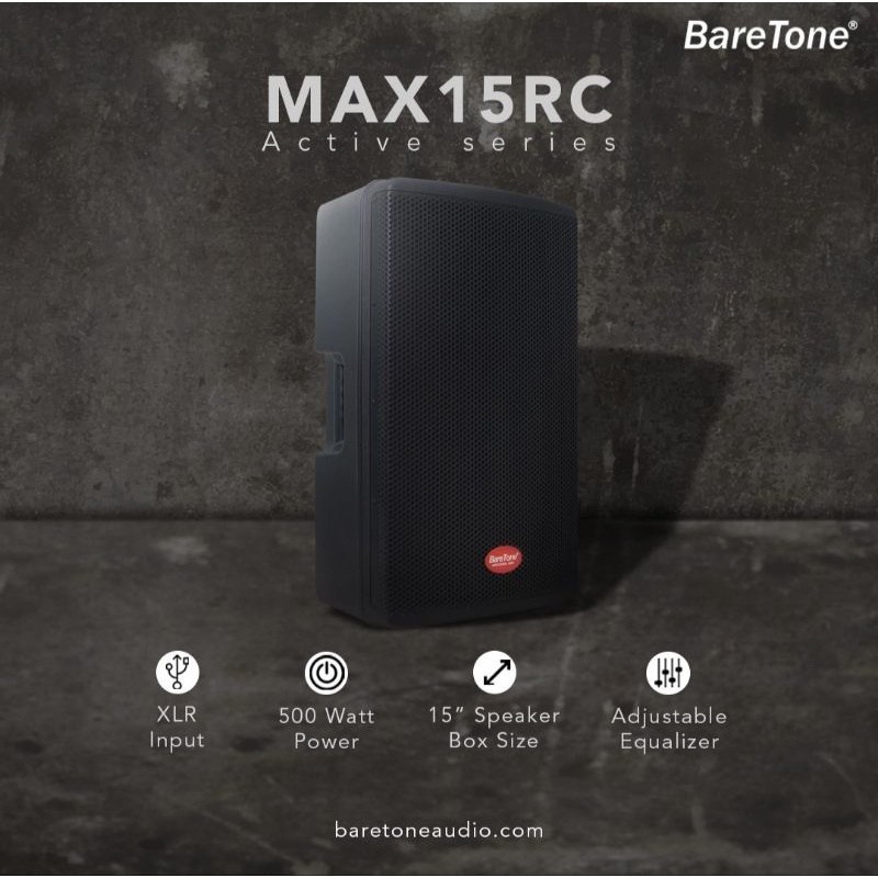 Speaker Active | Speaker aktif BARETONE MAX 15RC | BARETONE MAX15RC