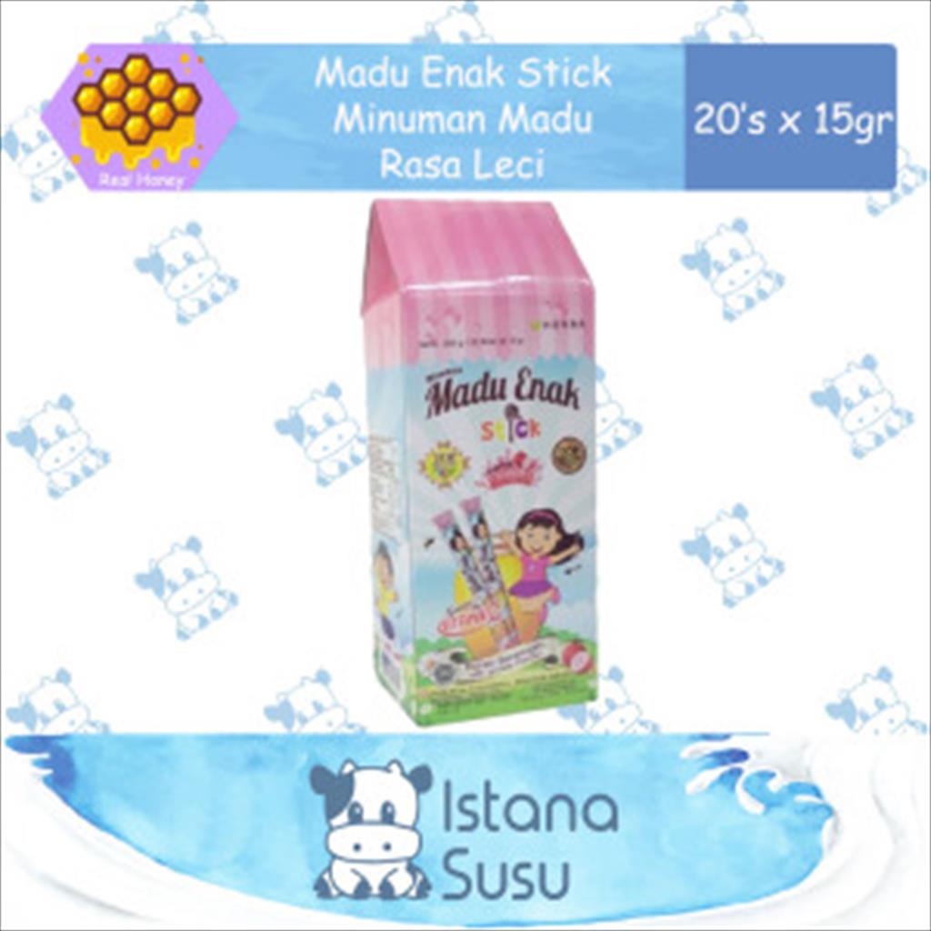 Madu Enak Stick Minuman Madu Rasa Leci 15gr x 20 Stick