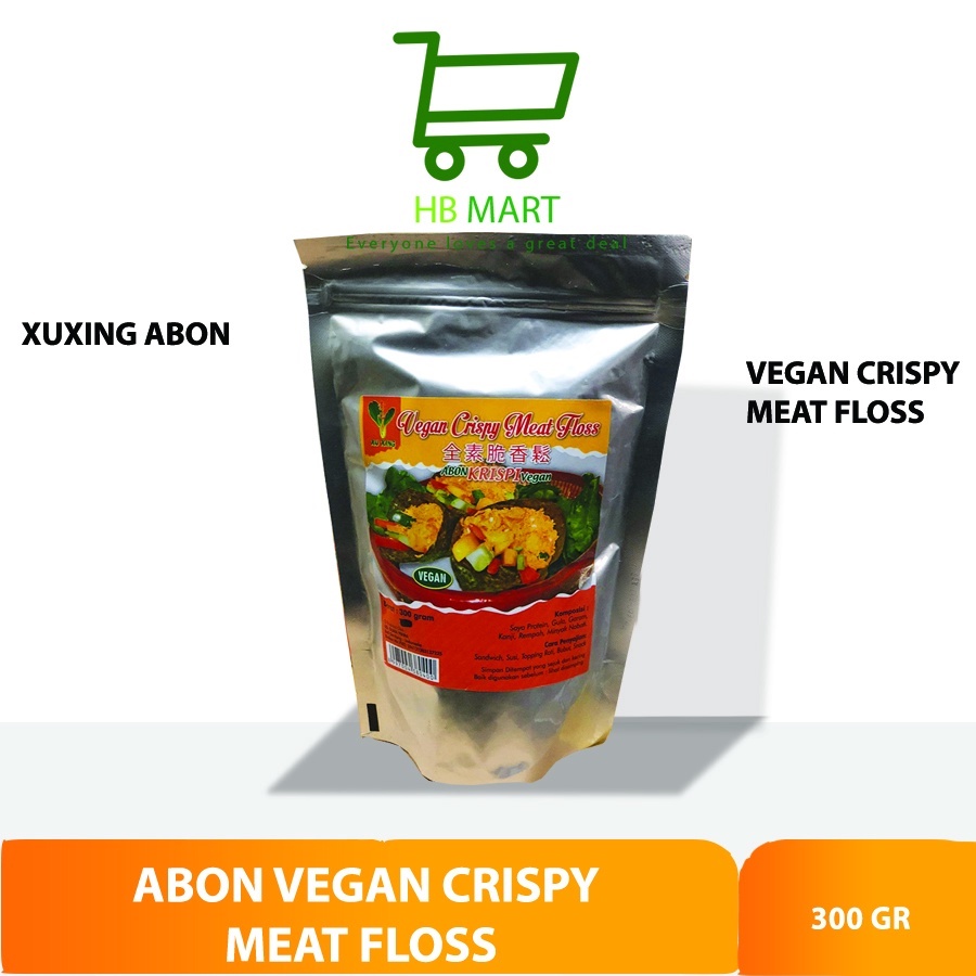 

Abon Krispi Vegan/Vegetarian 300 gr Xuxing