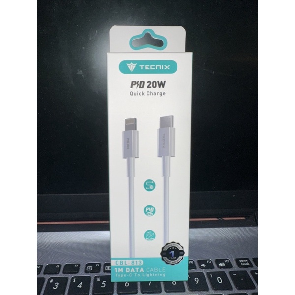 KABEL DATA TECNIX CBL-813 27watt ios type c to lighting fast charging