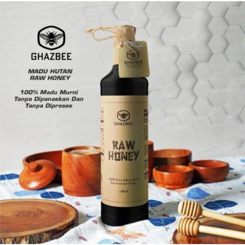 

TERBARU MADU GHAZBEE / MADU LEBAH HUTAN / 100% RAW NATURAL HONEY 800 ML