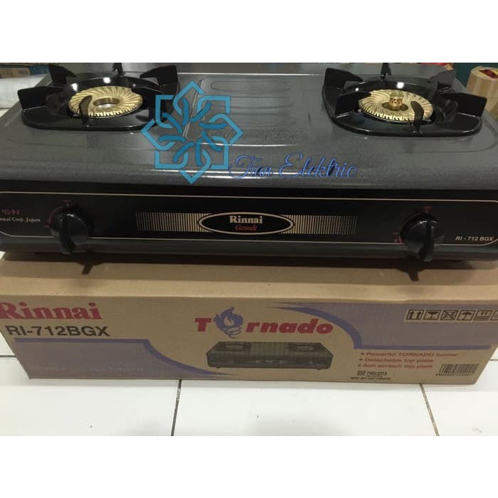 Rinnai Ri-712Bgx Kompor Gas 2 Tungku Tornado