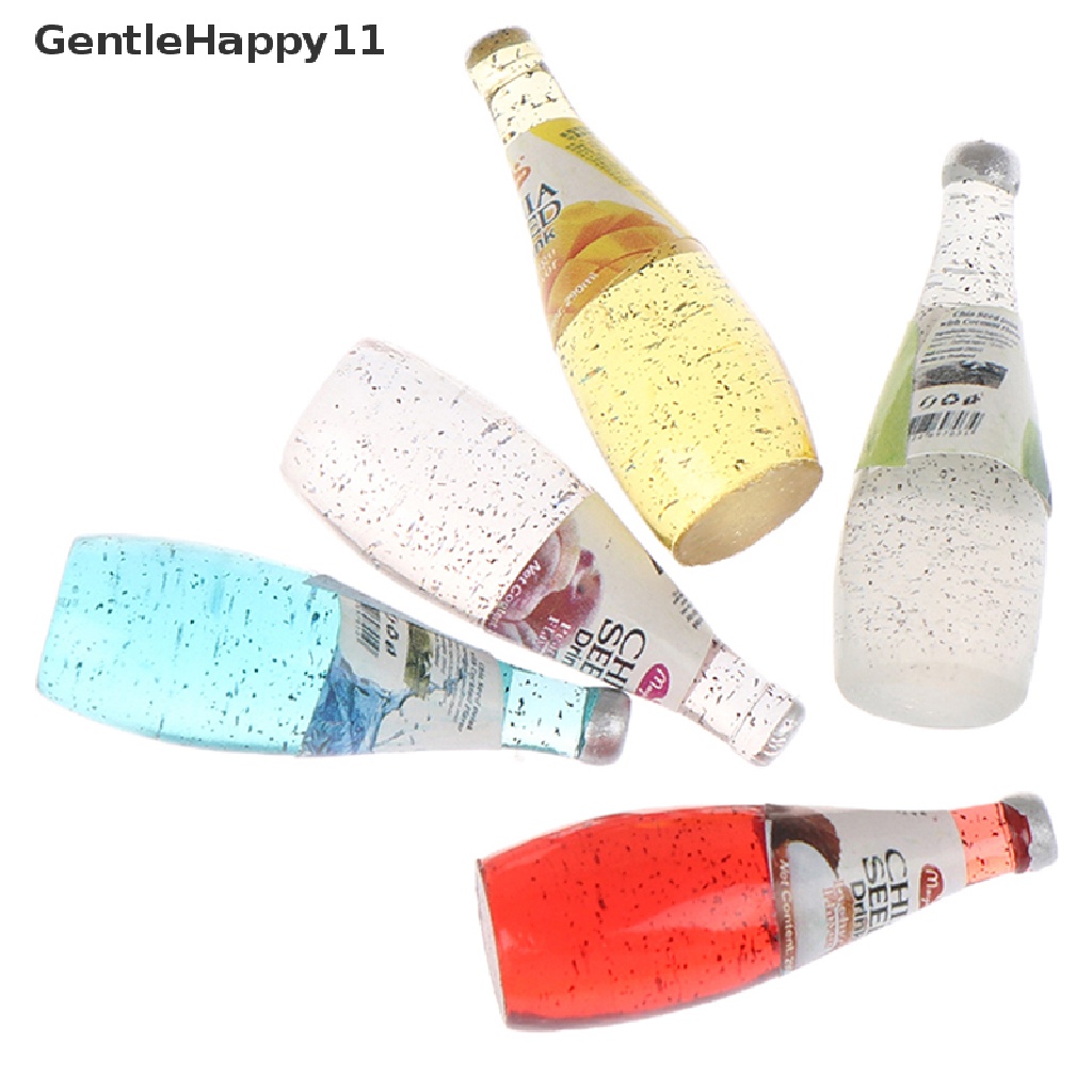 Gentlehappy 2/5Pcs 1: 12rumah Boneka Miniatur Buah Botol Minum Aksesoris Rumah Boneka Mainan id