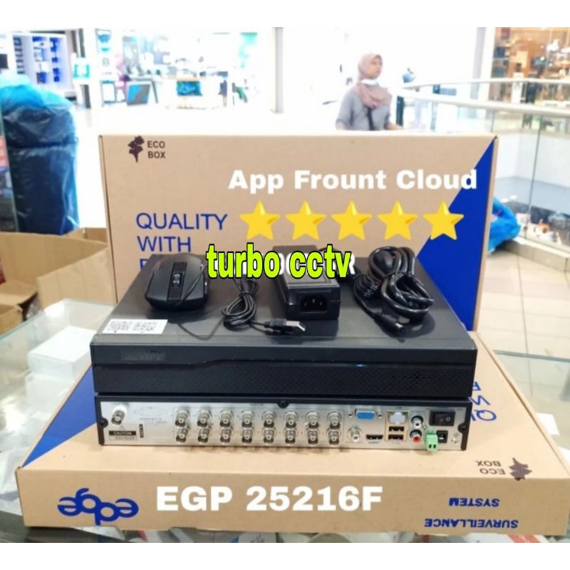 DVR cctv 16Ch Xmeye 5MP 2560p 6 in 1 slot HDD 2