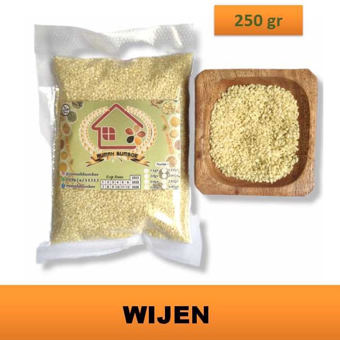 

(250 gr) BIJI WIJEN Putih Kualitas Super Sesame Seeds