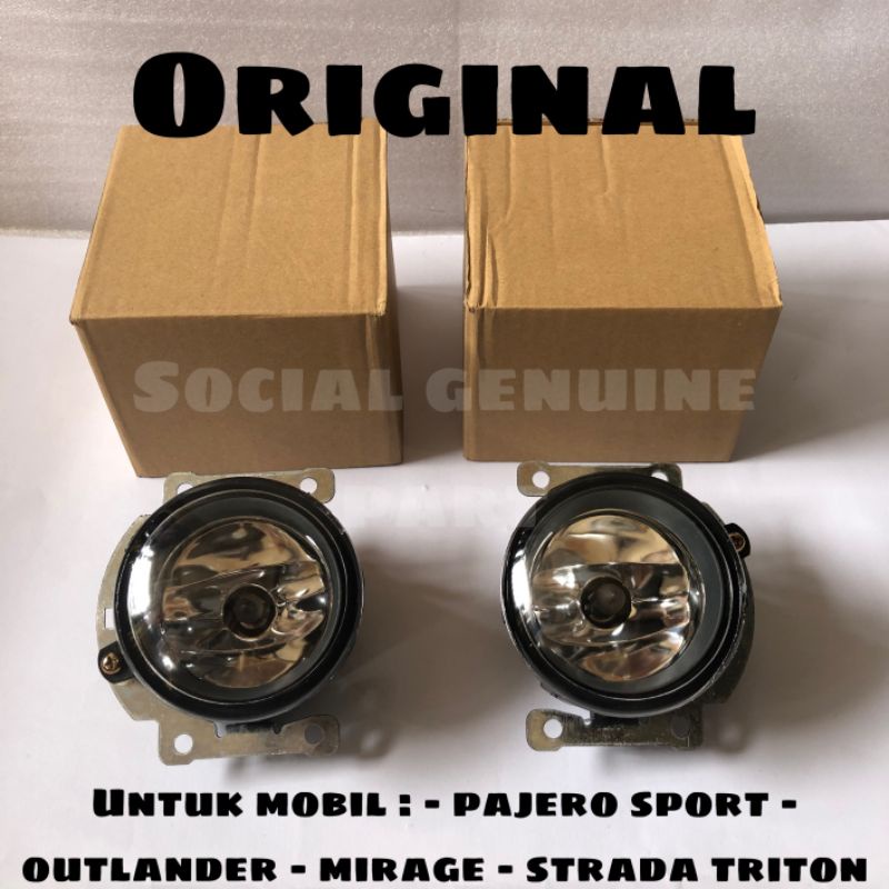 Foglamp Fog lamp Mitsubishi Pajero Sport Triton Mirage Strada Outlander Original