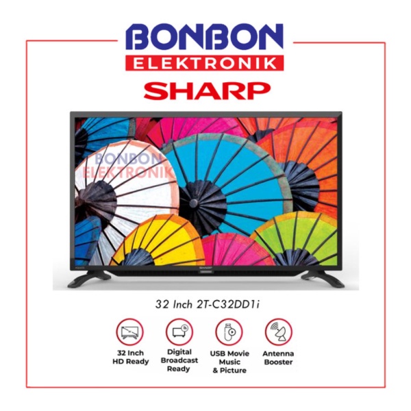 Sharp LED Digital TV 32 Inch 2T-C32DD1i Promo
