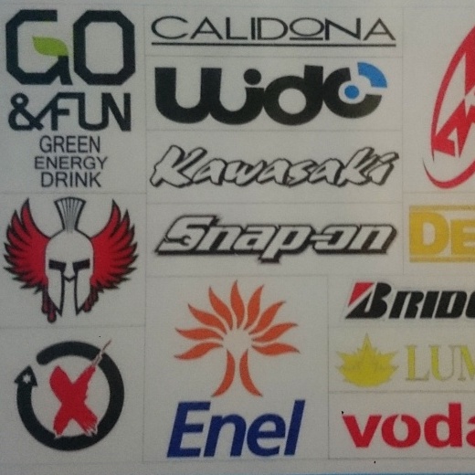 Sticker Brand logo logo Sponsor dan Racing Pack