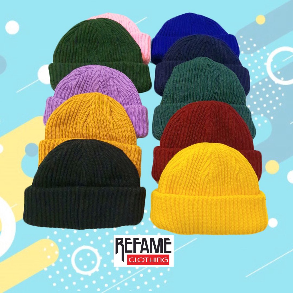 Kupluk Gaul Tebal Rajut Beany Hat Woll Pria Wanita Beanie Ukuran Dewasa Kualitas Distro