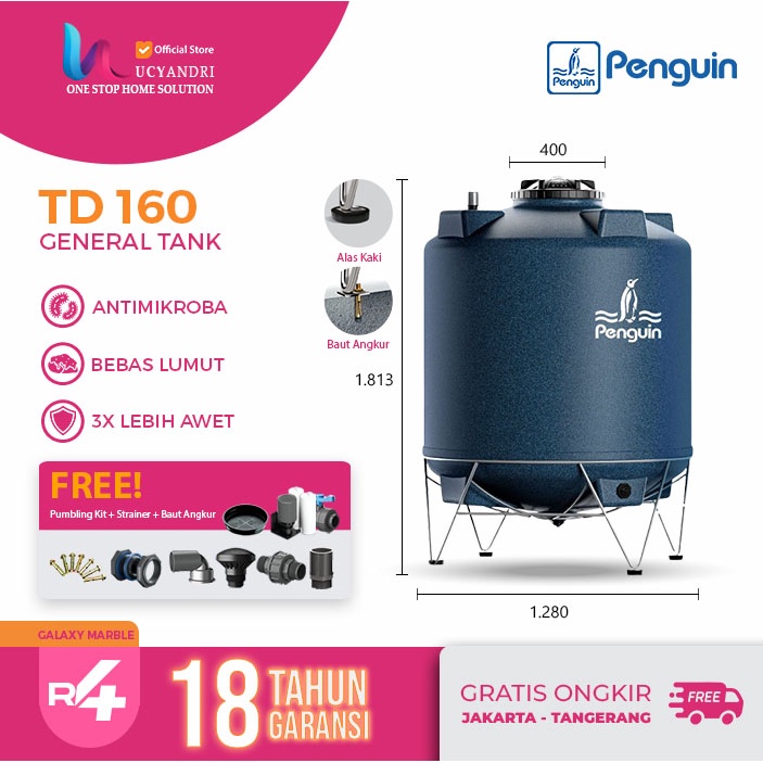 Tangki Air Penguin TD 160/ Tandon Air / Toren Air