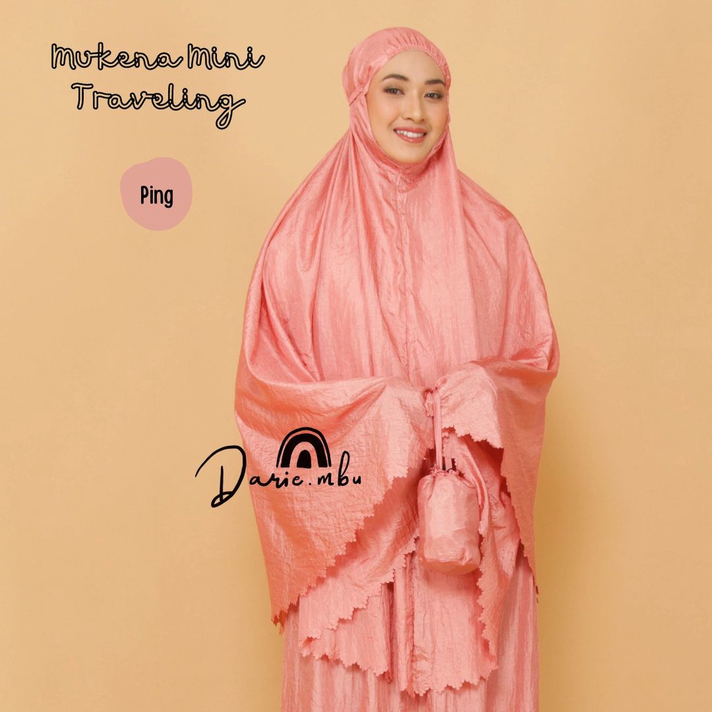 MUKENA MINI TRAVEL PARASUT PREMIUM LUSERCUT TAS KECIL TRAVELING