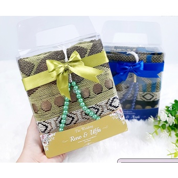 kotak mika souvenir  sajadah 14x7x17 model tas alas sambung