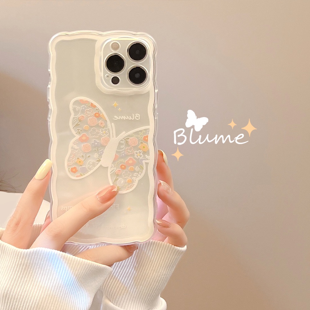 Soft Case TPU Motif Butterfly Bear Untuk iPhone 11 13 12 14 Pro MAX 7 8 Plus 6 6s Plus XR 14 Plus X XS MAX SE 2020