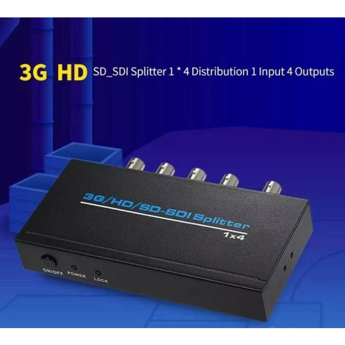 SDI splitter/Distributor 4 output / 4port - Support SD/HD/3G-SDI / SDI SPLITER 4port ,  1 x 4