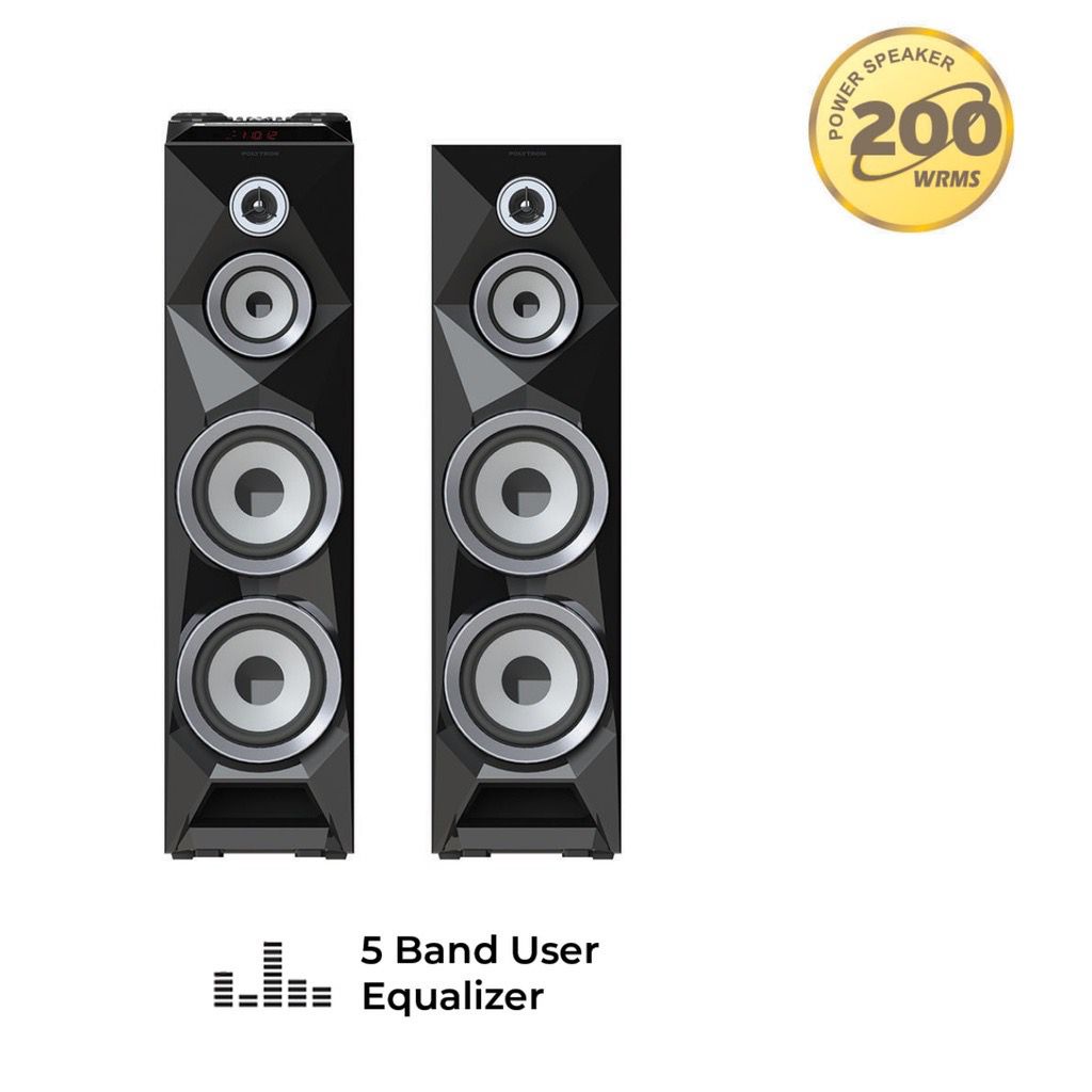 Polytron Bluetooth Speaker Active Speaker Aktif Karaoke 8 Inch Audio PAS 8B22 PAS8B22 PAS-8B22 (TERM