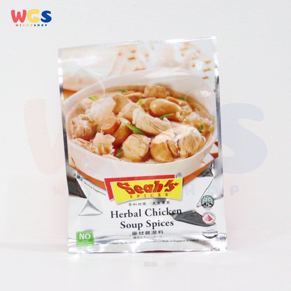 Seah's Herbal Chicken Soup Spices 32gr - Bumbu Ayam Herbal