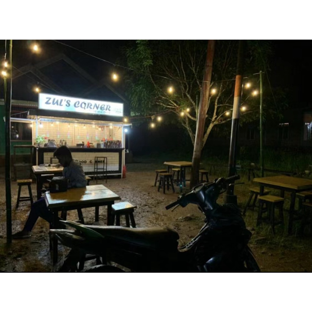 Kabel Fitting Lampu Cafe Gantung Dekorasi f Outdoor 10Meter 20Fitting