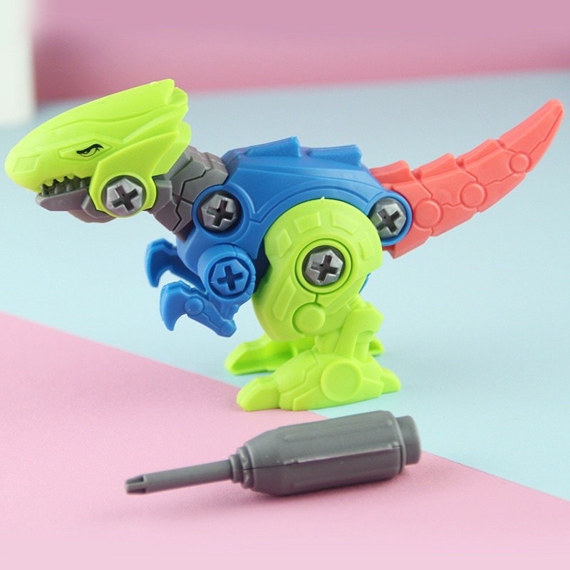 TokoPapin Mainan Edukasi Anak DIY Merakit Dinosaurus Bongkar Pasang Obeng Mainan Anak Asembly Dinosaurus DIY
