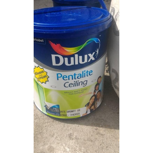 Cat Dulux Pentalite Ceiling Putih (5 Kg)