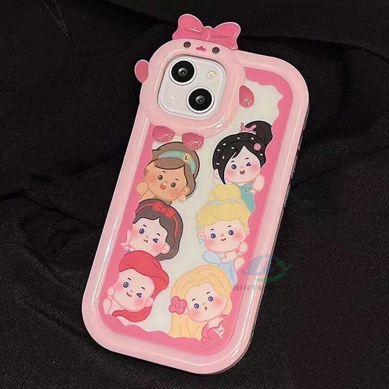 Case Motif Kartun Princess Monster Untuk IPhone 14 Pro Max 13 Pro Max 11 12 Xr XS 6 6S 7 8 Plus