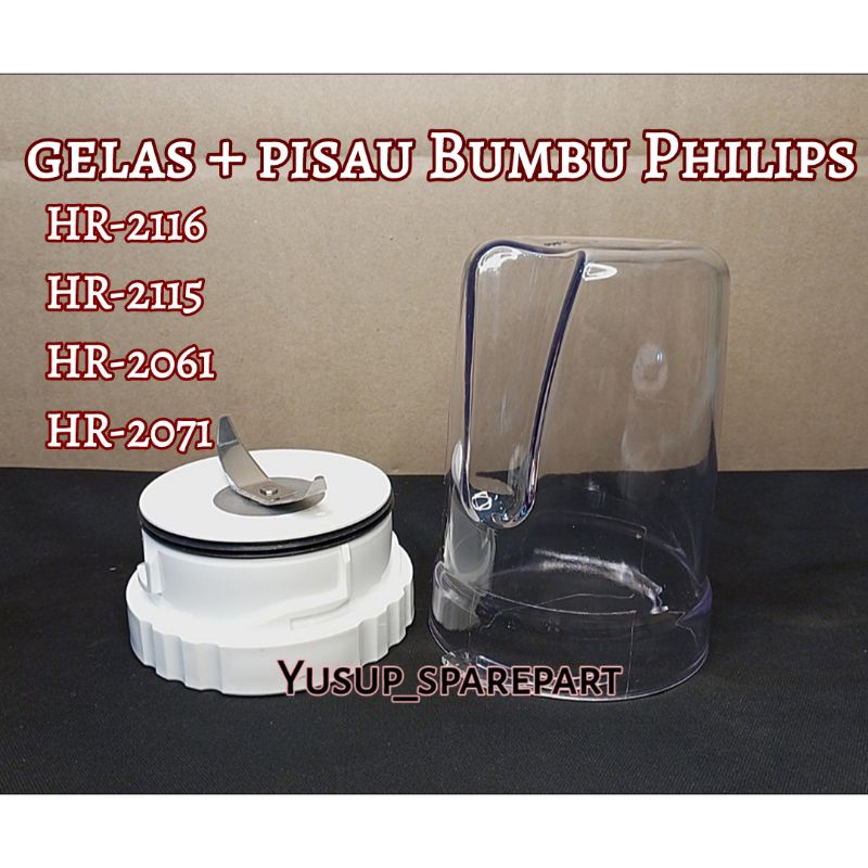 Gelas Bumbu gelas Mill BLENDER PHILIPS 2115 2116 2061 2071