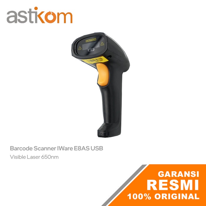 Barcode Scanner 1D IWare E8AS E-8AS USB With Stand BS E8 AS