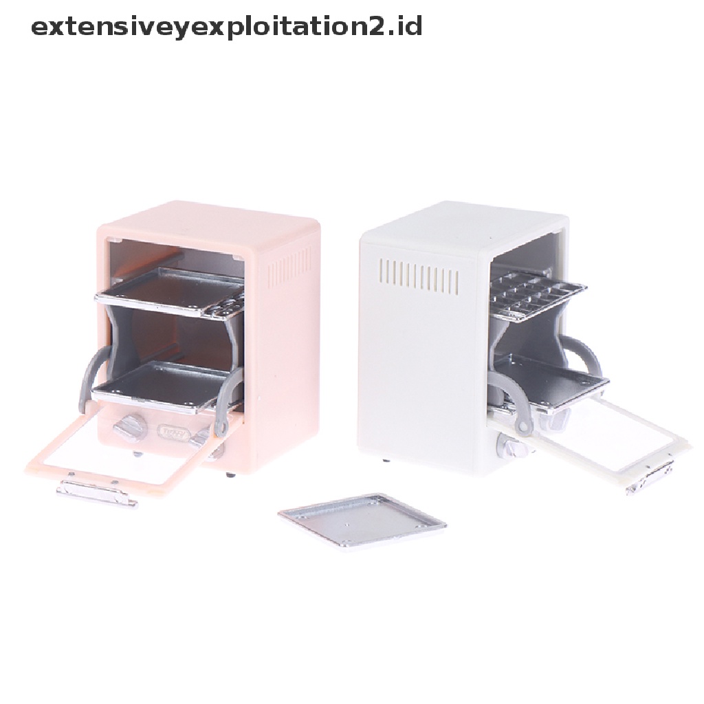 Mainan Miniatur Microwave Oven Vertikal Skala 1: 12 Untuk Dekorasi Rumah Boneka