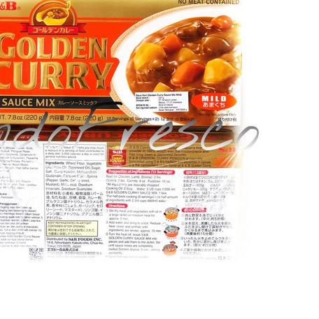 

SnB Golden Curry Sauce Mix- Bumbu Saus Kari 220g - Hot