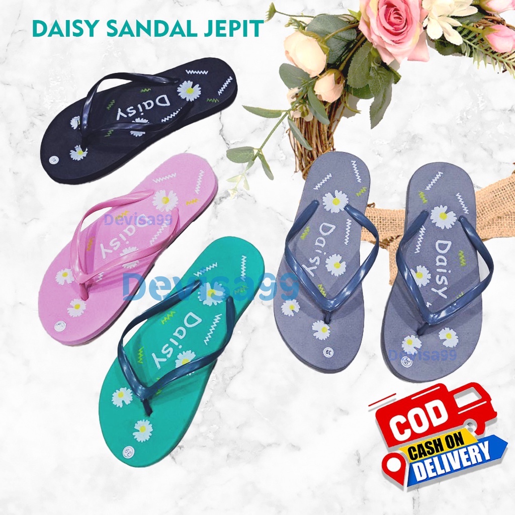 Sandal Jepit Wanita Daisy Bahan spon AR